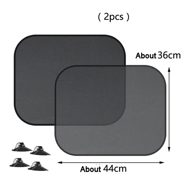 Car Sunshade Covers Cover Universal Windscreen Folding Visor Reflector Windshield Auto Window Sun Shade Protector Accessories Qme 2Pcs Rear Seat Side