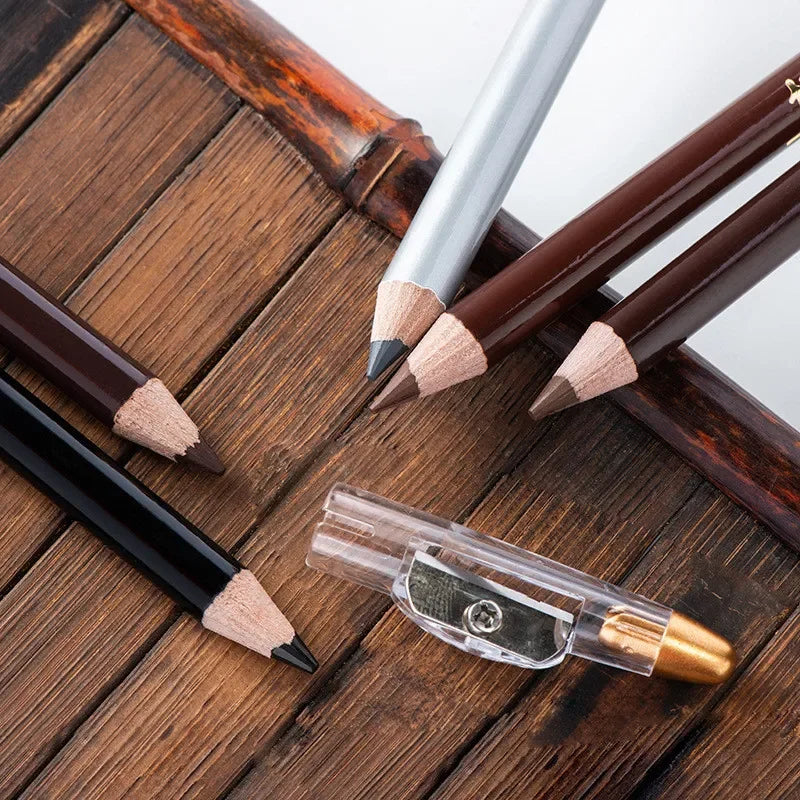 Eyebrow Pencil Available Eyebrow Pencil Shadows Cosmetics Natural Long Lasting Tint Waterproof Microblading Wooden Eyebrow Pen Qme