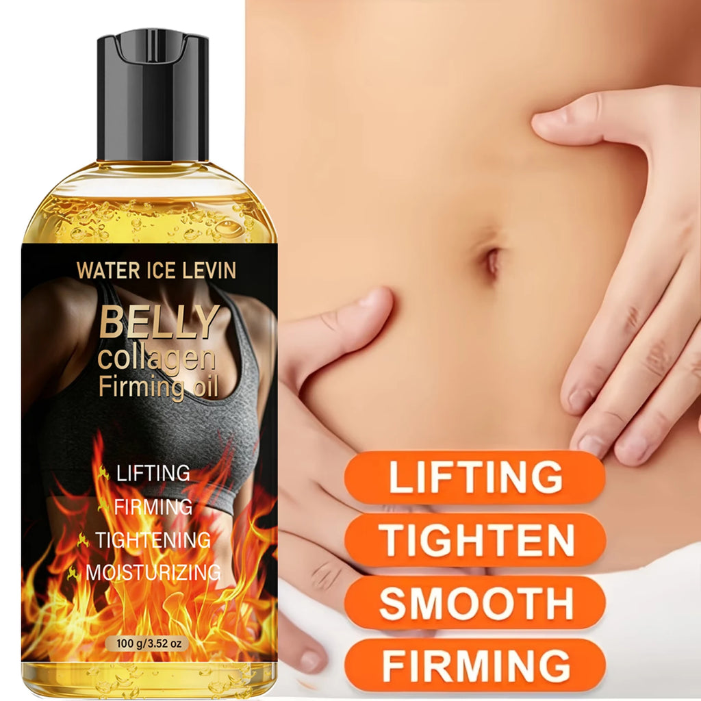 Collagen Firming Oil for Belly Skin, with Niacinamide & Hyaluronic Acid, Lifting & Hydrating Qme