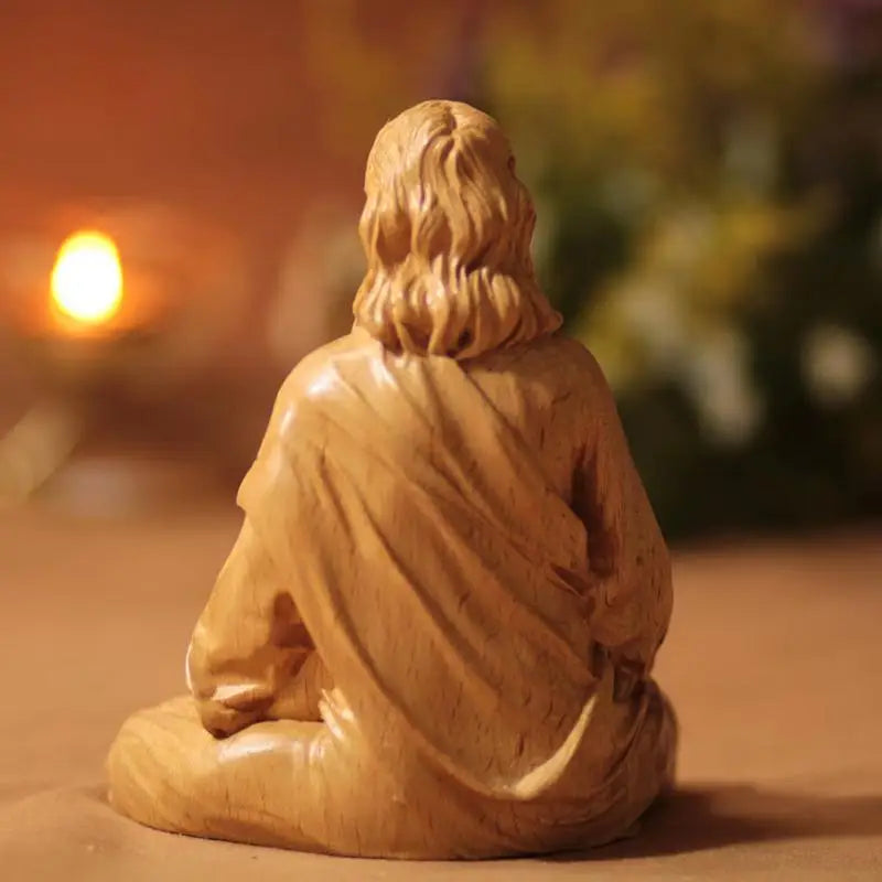 Jesus Statue Religious Sacred Resin Crafts Catholic Figurines Christ Qme