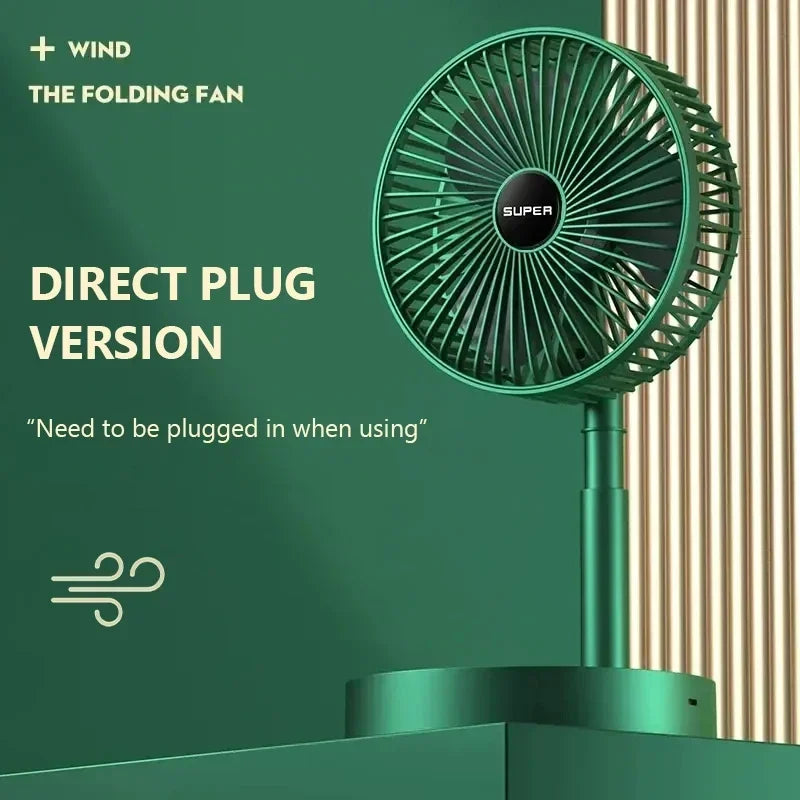 Mini Adjustable Mini Fan Small Cooling Handy Desk Home Office Table Battery USB Rechargeable Portable Electric Fan Qme