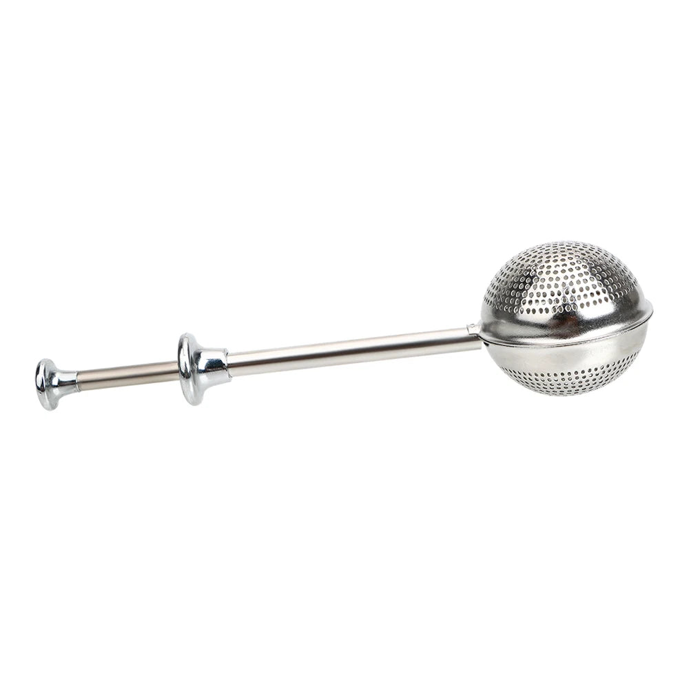 Spice Tea Tool Accessories Reusable Tea Strainer Ball Metal Tea Bag Stainless Steel Teapot Adjustable Tea Infuser Filter Qme Silver