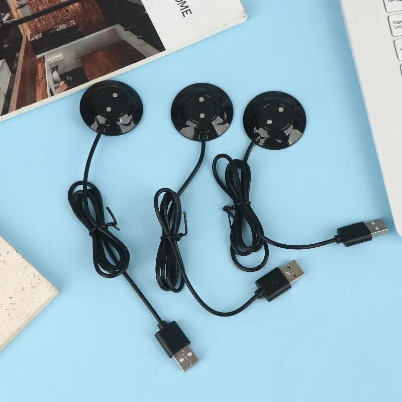 Rose Massager USB Charging Dock Magnetic Stand Adapter Qme 3Pcs Black