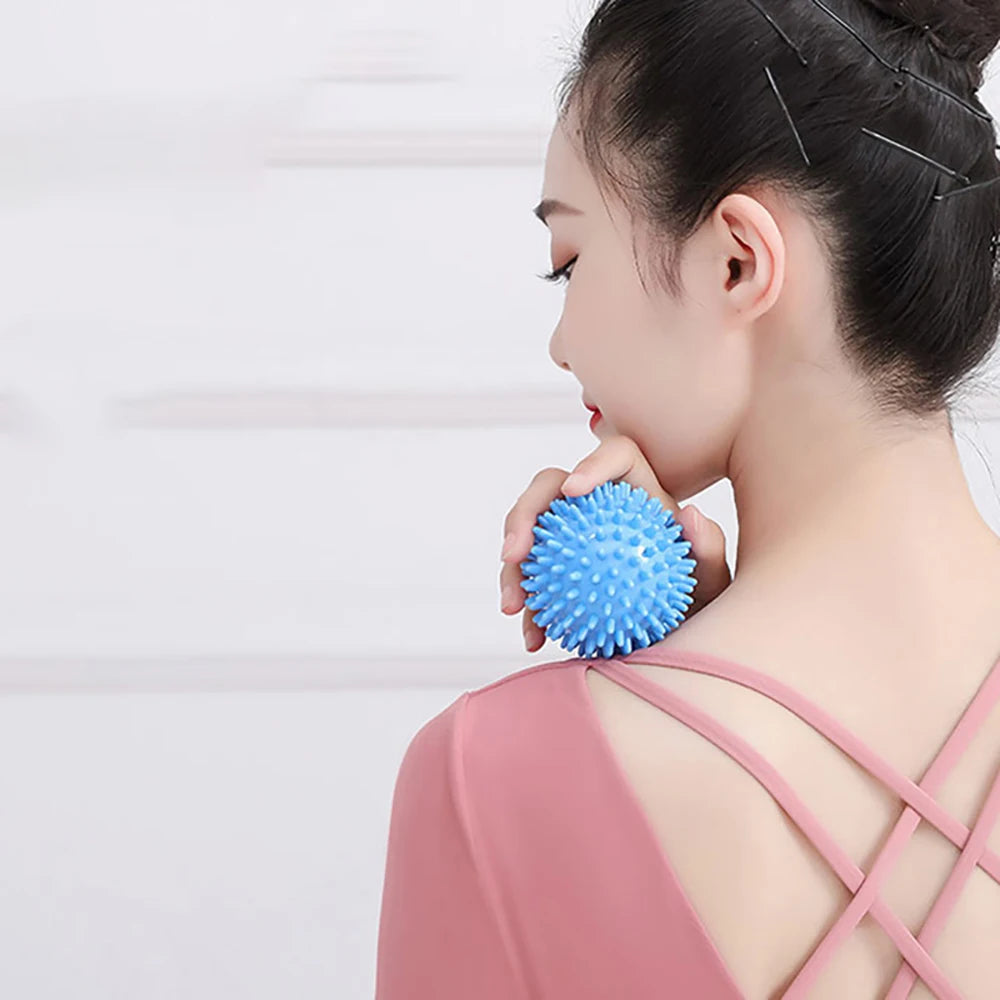 Yoga Hedgehog Massage Ball Yoga Fascia Ball Sports Fitness Muscle Relaxation Massage Stick Shoulder Neck Leg Sole Meridian Ball Qme