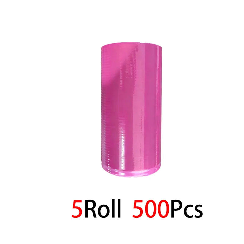100Pcs Semi-Transparent Release Film, Anti-Stick Sheet, Silicone Oil Film, Moisture-Proof and Waterproof Isolation Pad Film Tape Qme 5rolls-pink 15M 10mm