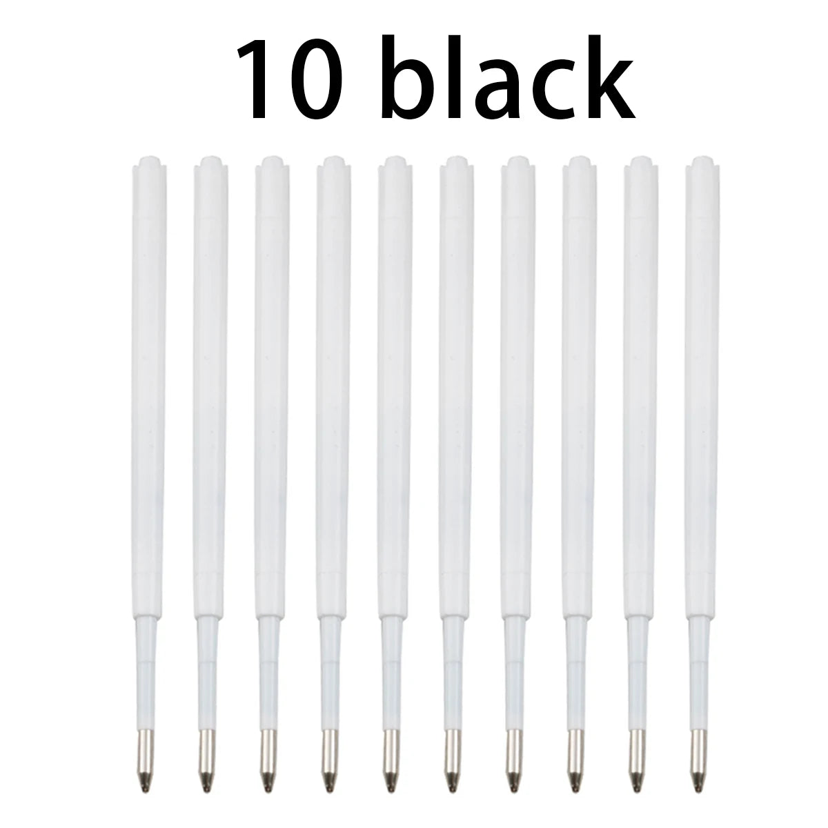 10-20pcs 0.7MM Ballpoint Pen Plastic G2 Refills Blue/Black Ink for Pens Writting Parts Office Stationery Qme 10 black