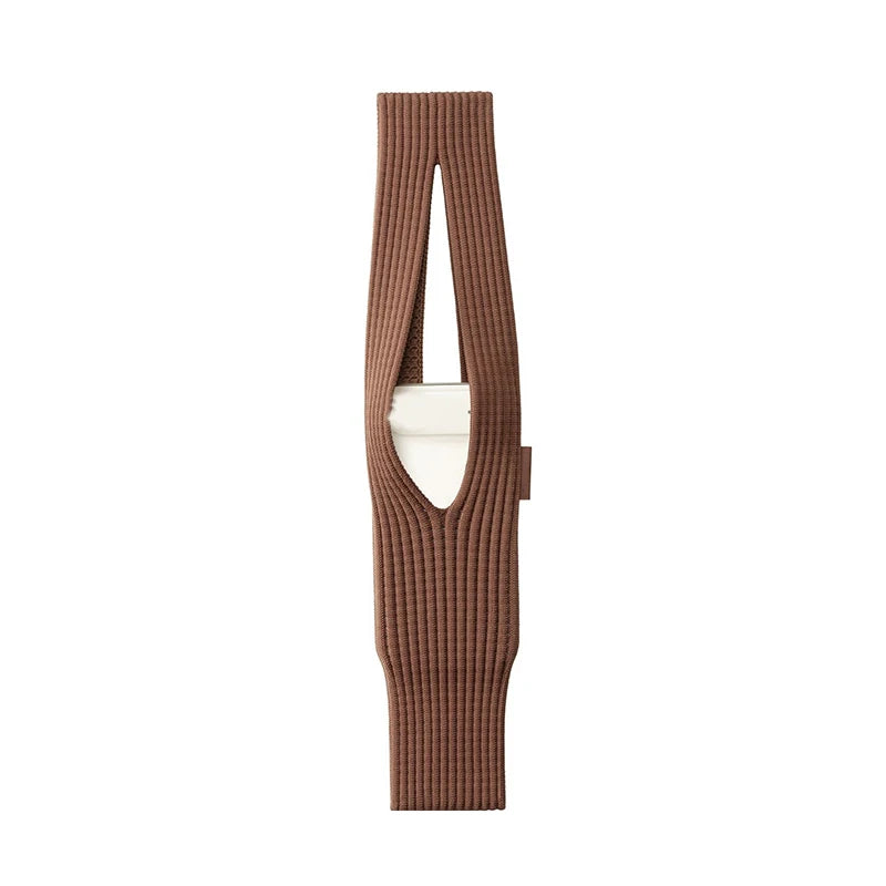2026 Phone Pocket Woven Bag Short Fashion Accessories Knitted Mobile Qme one size B
