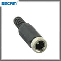 DC Power Female Plug 5.5x2.1mm DC Power Cable Connector Socket black Coupler for CCTV Camera Connect DC Jack Plug ESCAM DC05 Qme 50 pcs China Mainland