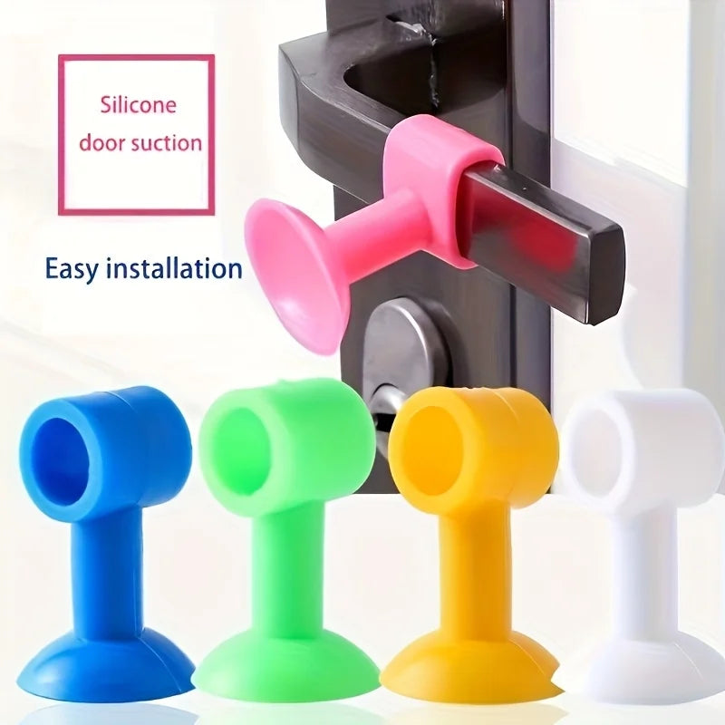 1 Installation door suction wall protective sticker Collision pad Toilet door suction Bedroom door back door suction suction Qme