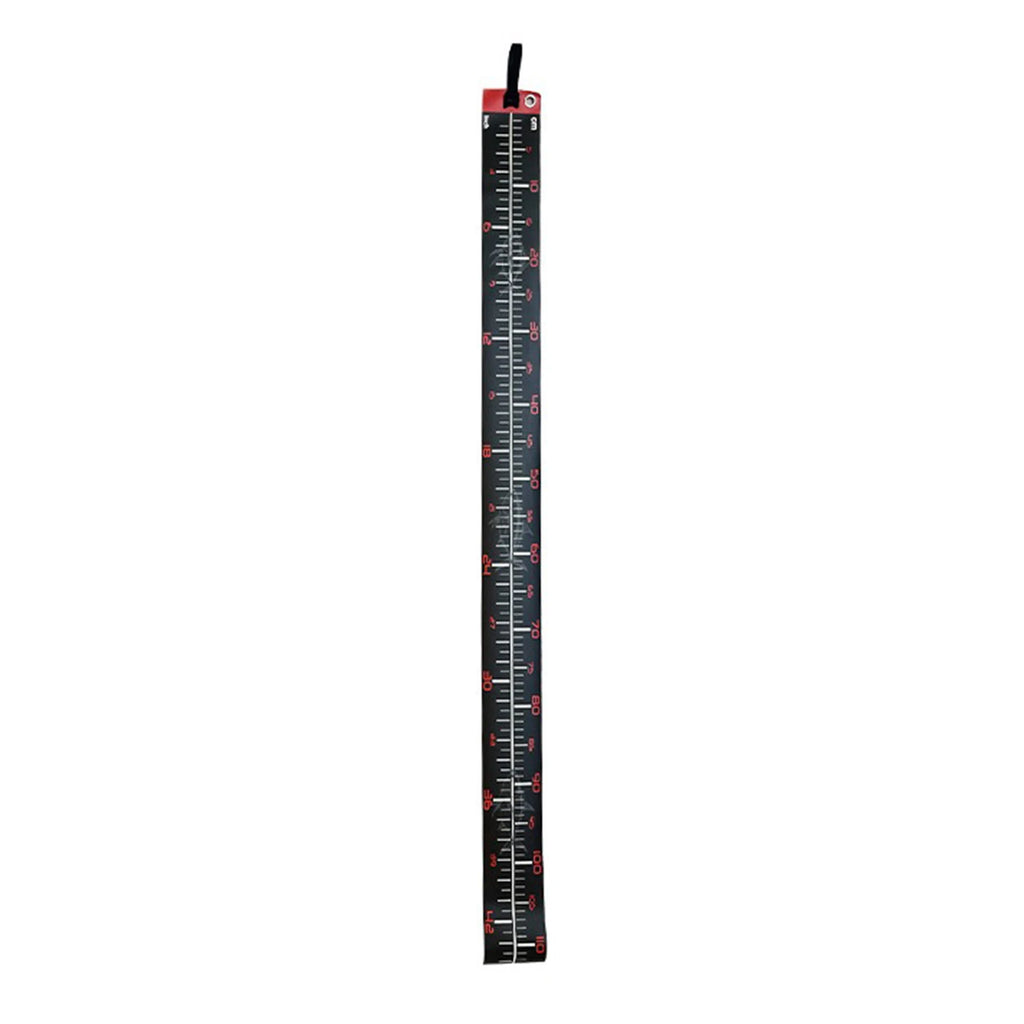 Portable Carp Fishing Measuring Scale PVC Multi-Purpose Fishing Tape Wrinkle-Resistant for Boats Sailboats Yachts Kayaks Qme red