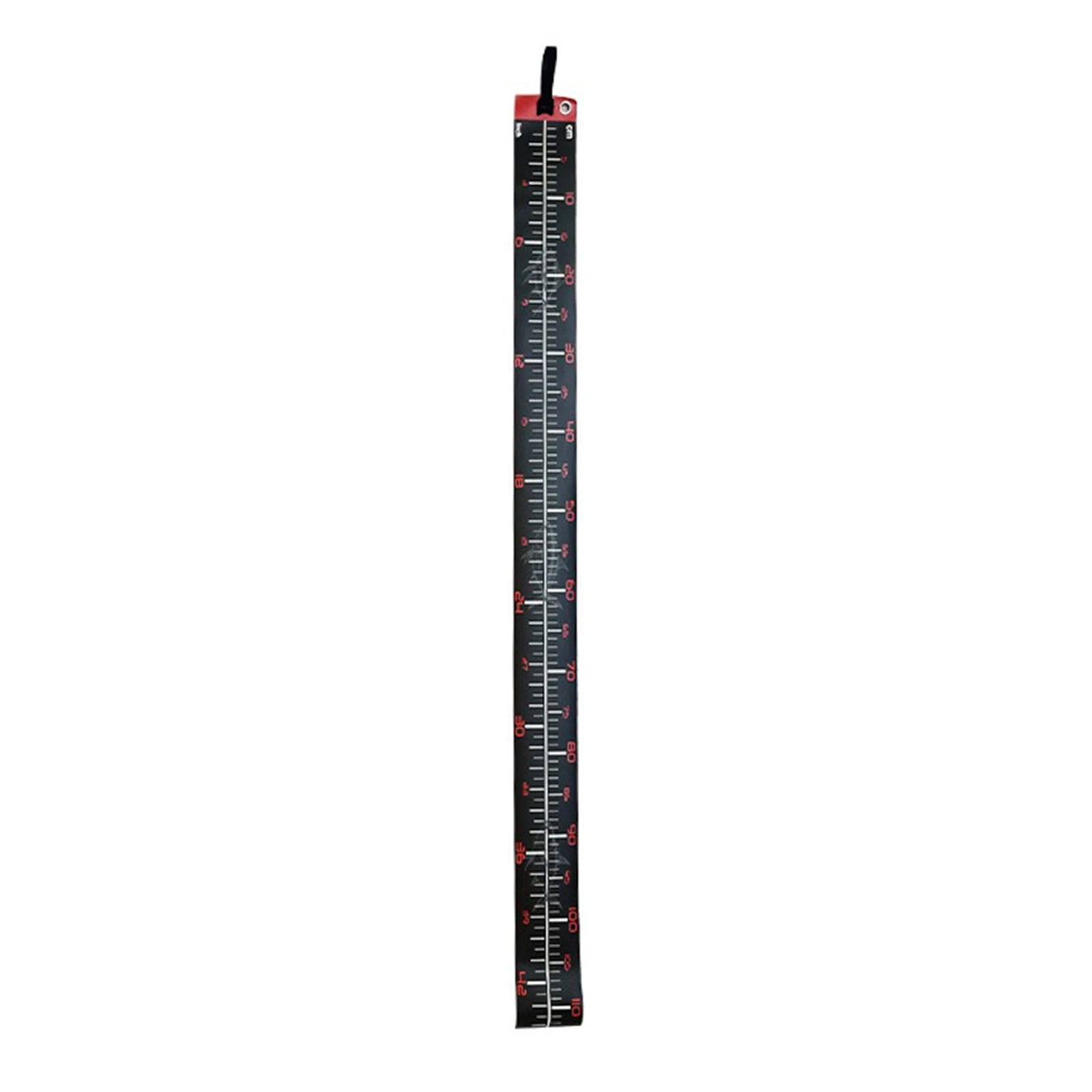 Portable Carp Fishing Measuring Scale PVC Multi-Purpose Fishing Tape Wrinkle-Resistant for Boats Sailboats Yachts Kayaks Qme red
