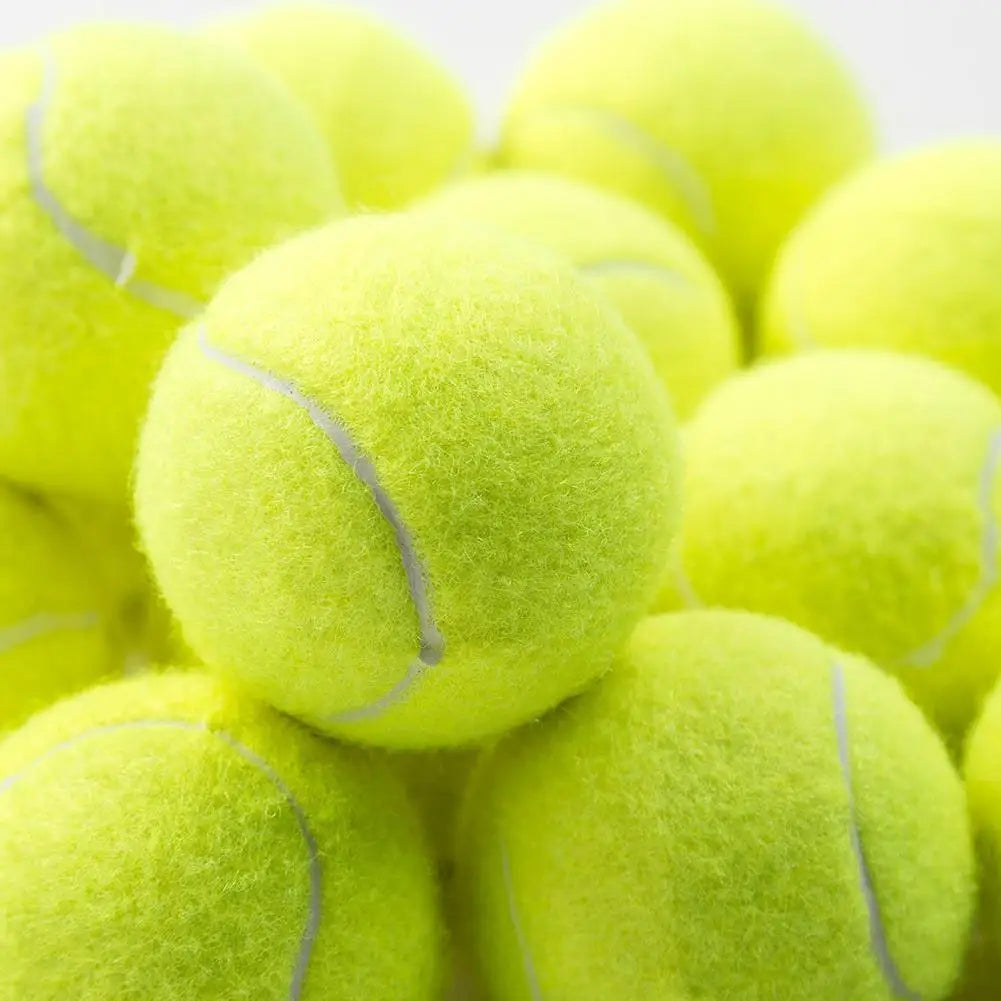1PCS High Elasticity Tennis Professional Tennis Training Game Ball Outdoor Dogs Bite Chase and Chomp 63mm Tennis Ball Qme