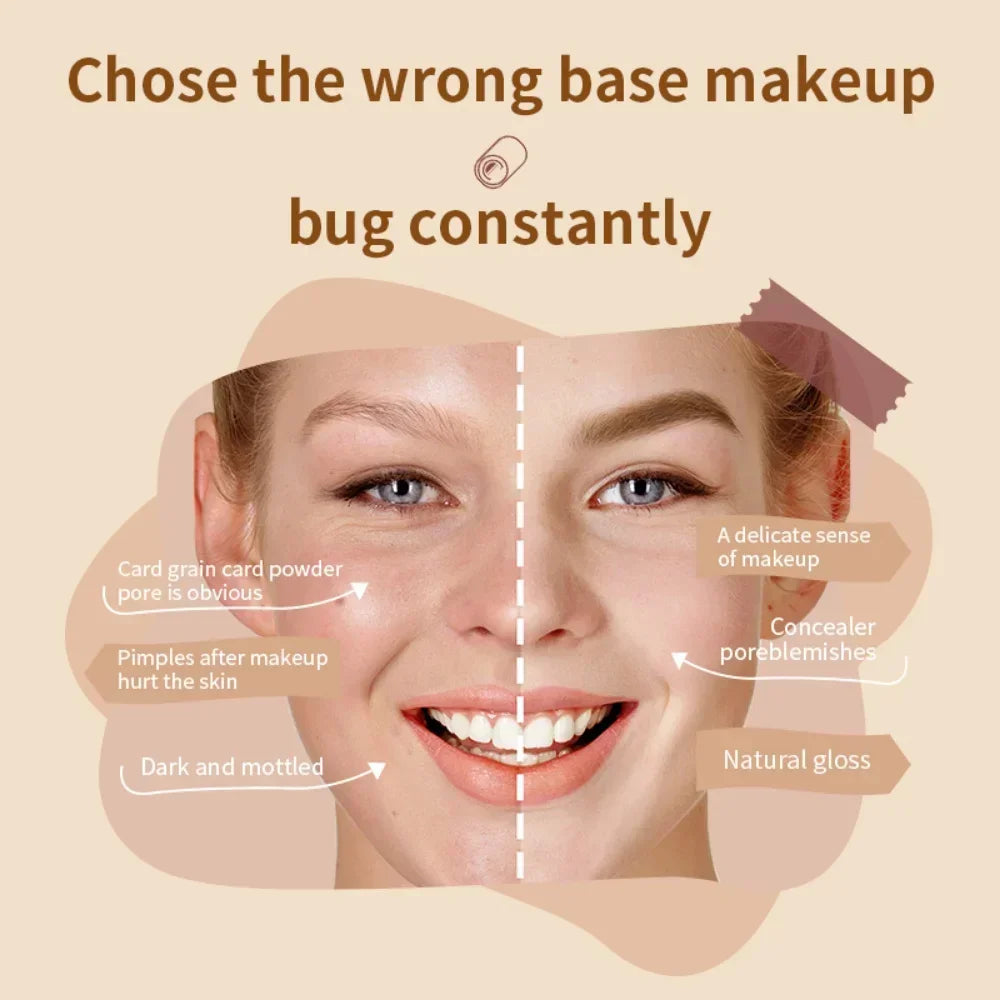 BB Cream Liquid Foundation Hydrating Tender Bright Complexion Qme