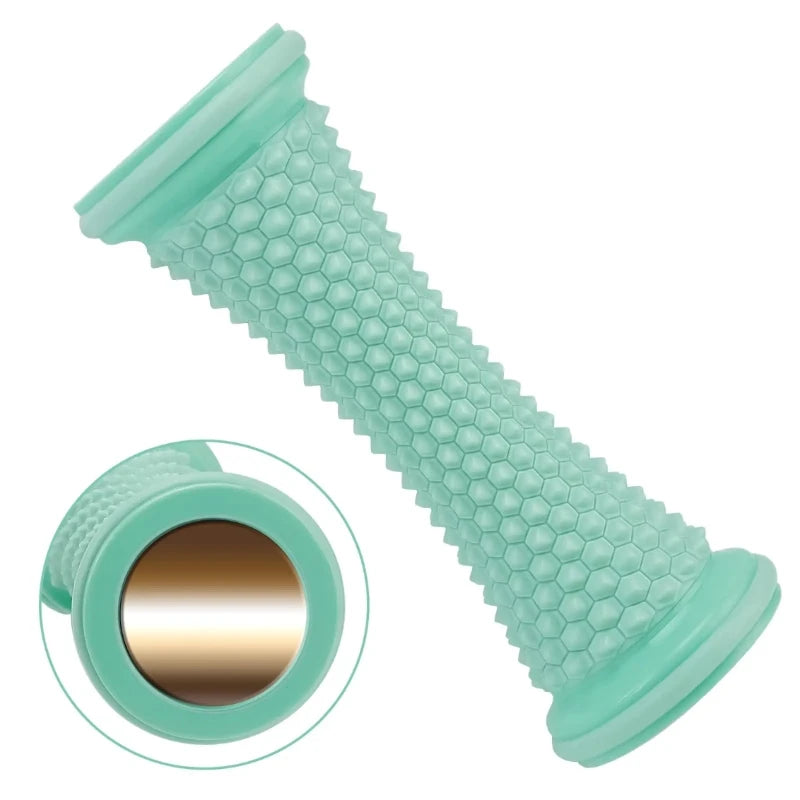Foot Leg Roller Massager Yoga Plantar Fascia Home Fitness Fingerpressure Board Deep Muscle Relaxation Massage Ergonomic Qme green