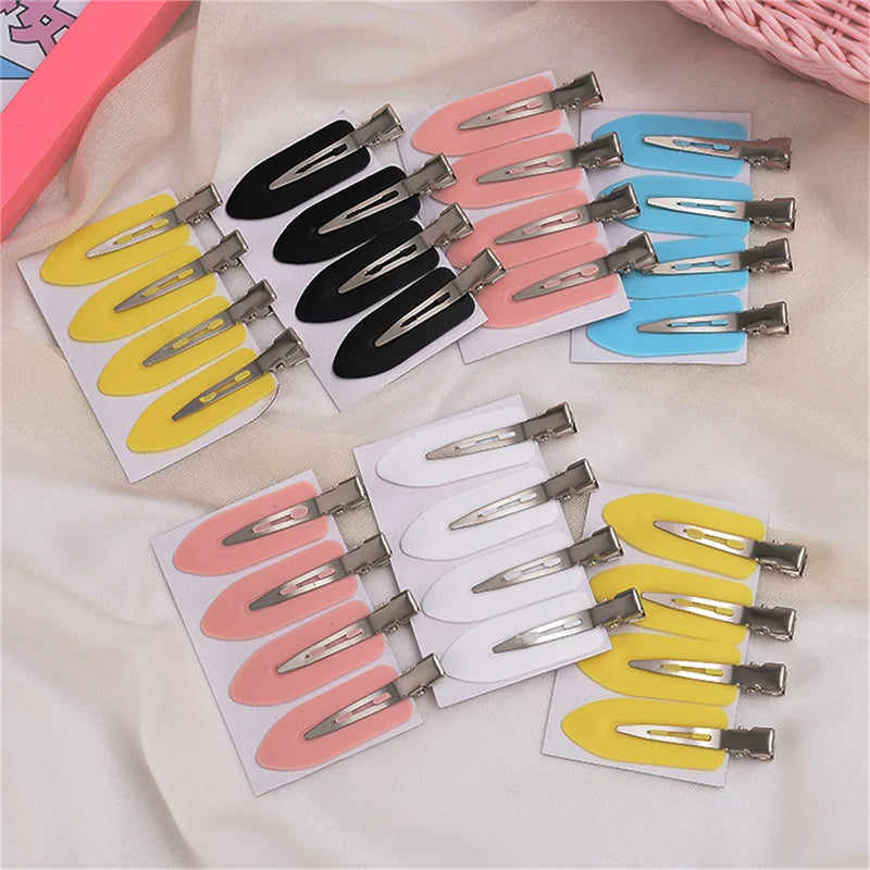 Traceless Hair Clip Cream Glue Side Girl Korean Simple Duckbill Fairy Qme