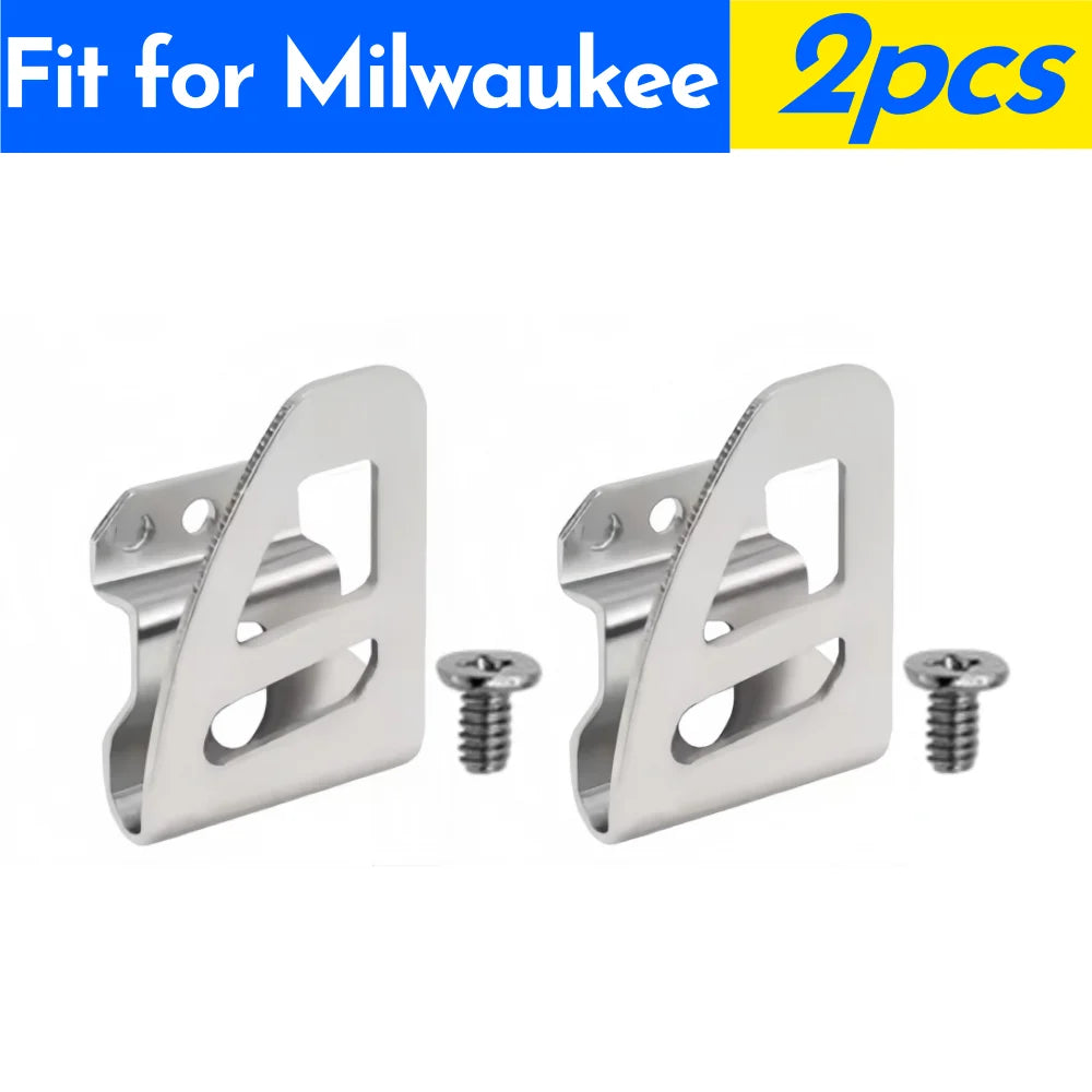 2-6PCS Electric Drill Belt Hook Cordless Drills Wrench Holder Clip Hooks Tool Fit for Dewalt/Makita/Milwaukee Impact Drills Tool Qme For Milwaukee 2pcs