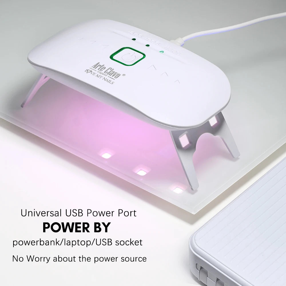 UV Resin Nail Dryer Machine Portable 60 90 150s 3 Levels Timing Qme