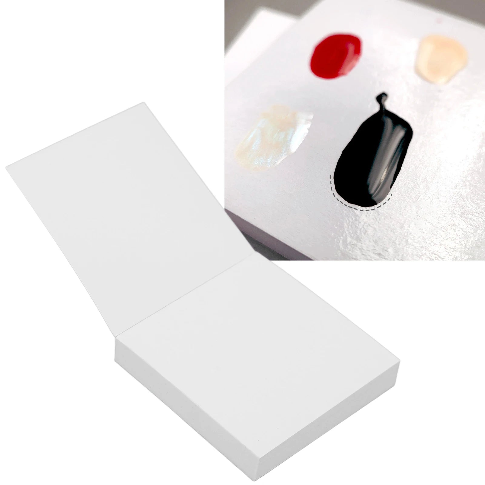 Disposable Nail Art Mixing Paper Portable Home Salon Gel Polish Palette Paper for Nail Artist Novice Nail Color Mixing Paper Qme