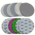 24pcs 125mm Wet/Dry Sanding Discs - Grit 800-5000 - Hook & Loop Flocking Orbital Sanding Pad Set For Electric Grinder Accessory Qme 24pcs