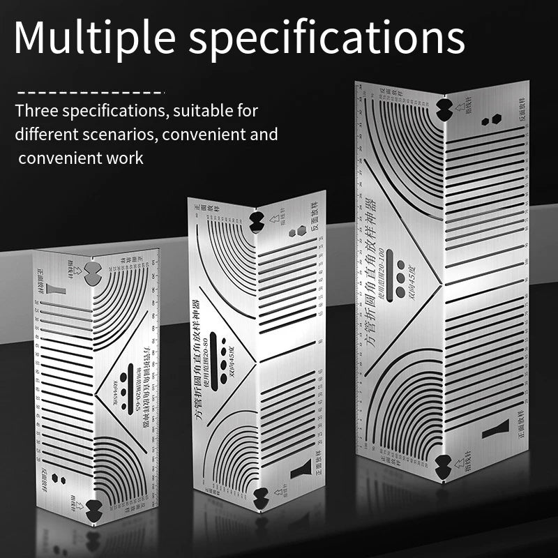Arc Marking Ruler Right Angle Construction Parallel Drawing Tool 90 Qme