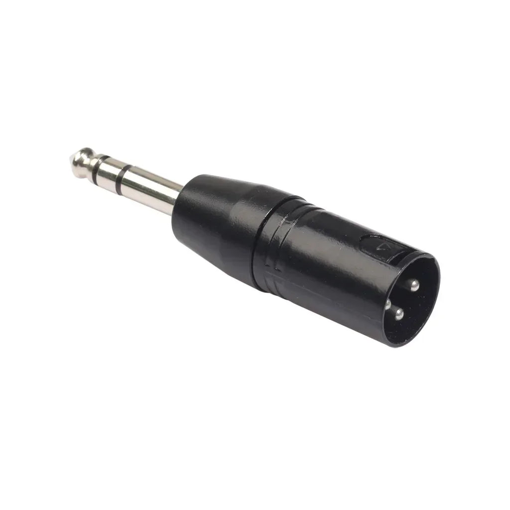 6.35mm Mono Male To XLR 3 Pin Female/Male Audio Plug Converter Adapter Connector for Headphone Microphone Power Amplifier Guitar Qme