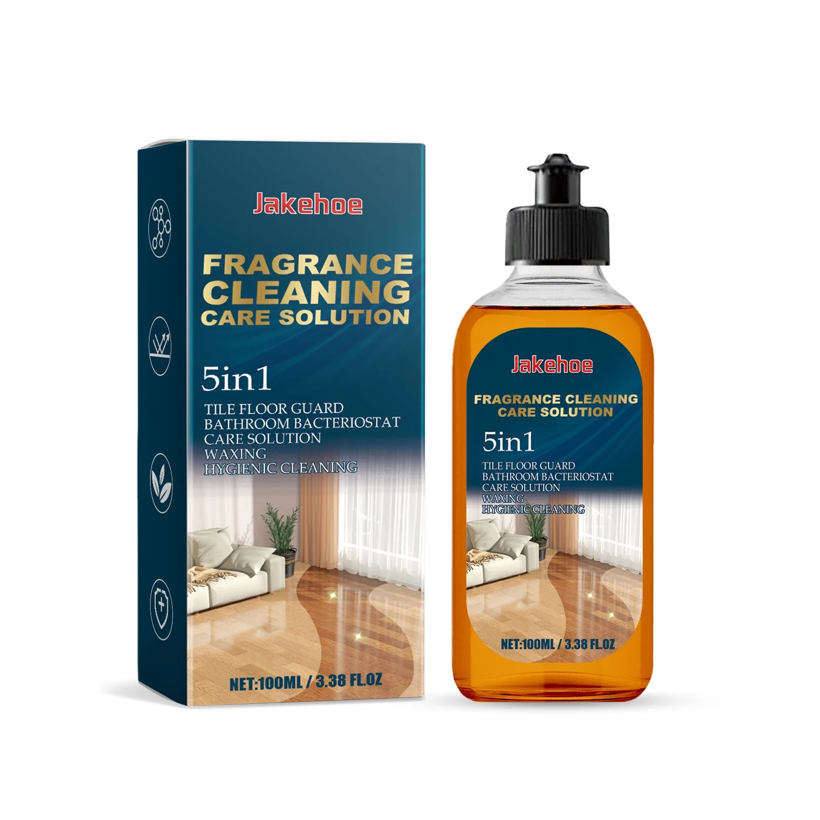 Floor Cleaning Agent Effectively Removing Stains Dust Quick Drying Prevent Slipping Repair Scratch Polishing Tile Cleaner Liquid Qme 100ml Boxed