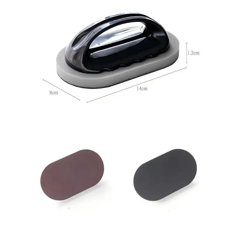 1pc With Handle Emery Sponge Rub Magic Rub, Suitable For Kitchen Countertops, Wash Pot Bottom Black Dirt, Wipe Chopping Board Qme