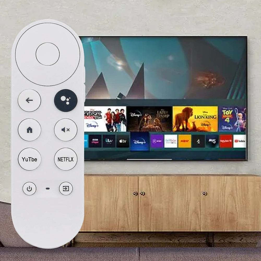 New Voice Remote Control for Google Chromecast TV 4K (Snow), Replacement Remote for Google Chromecast 4k Snow HD TV G9N9N GA0140 Qme