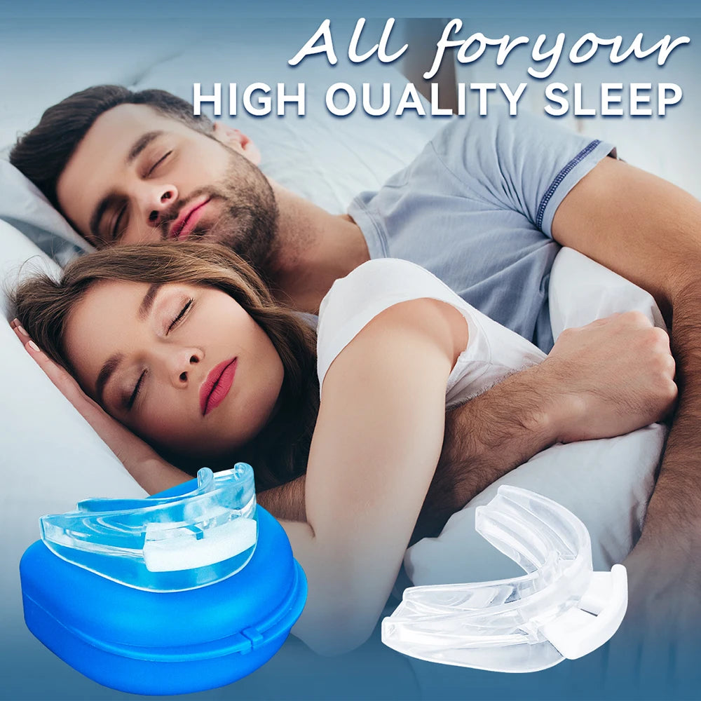 Anti Snoring Tooth Brace Adjustable Mouth Guard Easy Breathe Improve Qme