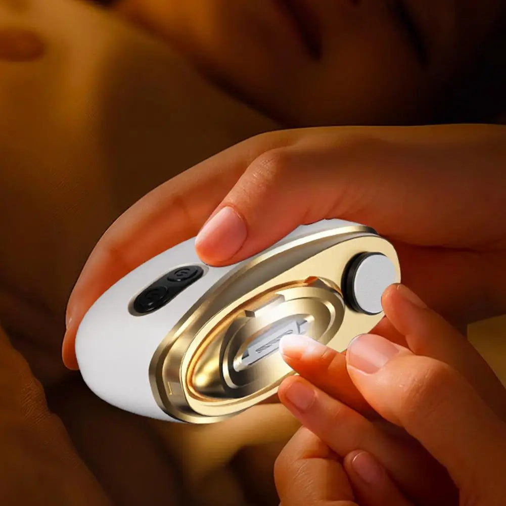 Rechargeable Nail Cutter 2In1 Electric Tool USB Charging Clipper Qme