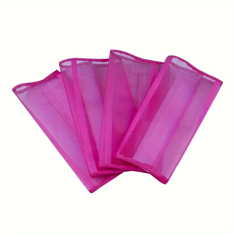 4Pcs Fly Boot for Horses Horse Fly Leggings Breathable Horse Boot Protective Horse Leg Wraps for Flies Qme Pink