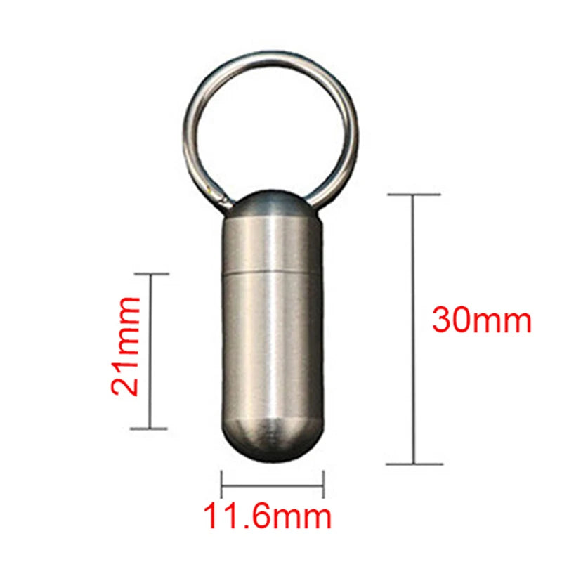 Mini Waterproof Stainless Steel Sealing Bottle Outdoor EDC Survival Qme