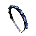 Elegant Hair Bands Clips Plum Blossom Multi-storey Toothed Clip Qme Royal Blue
