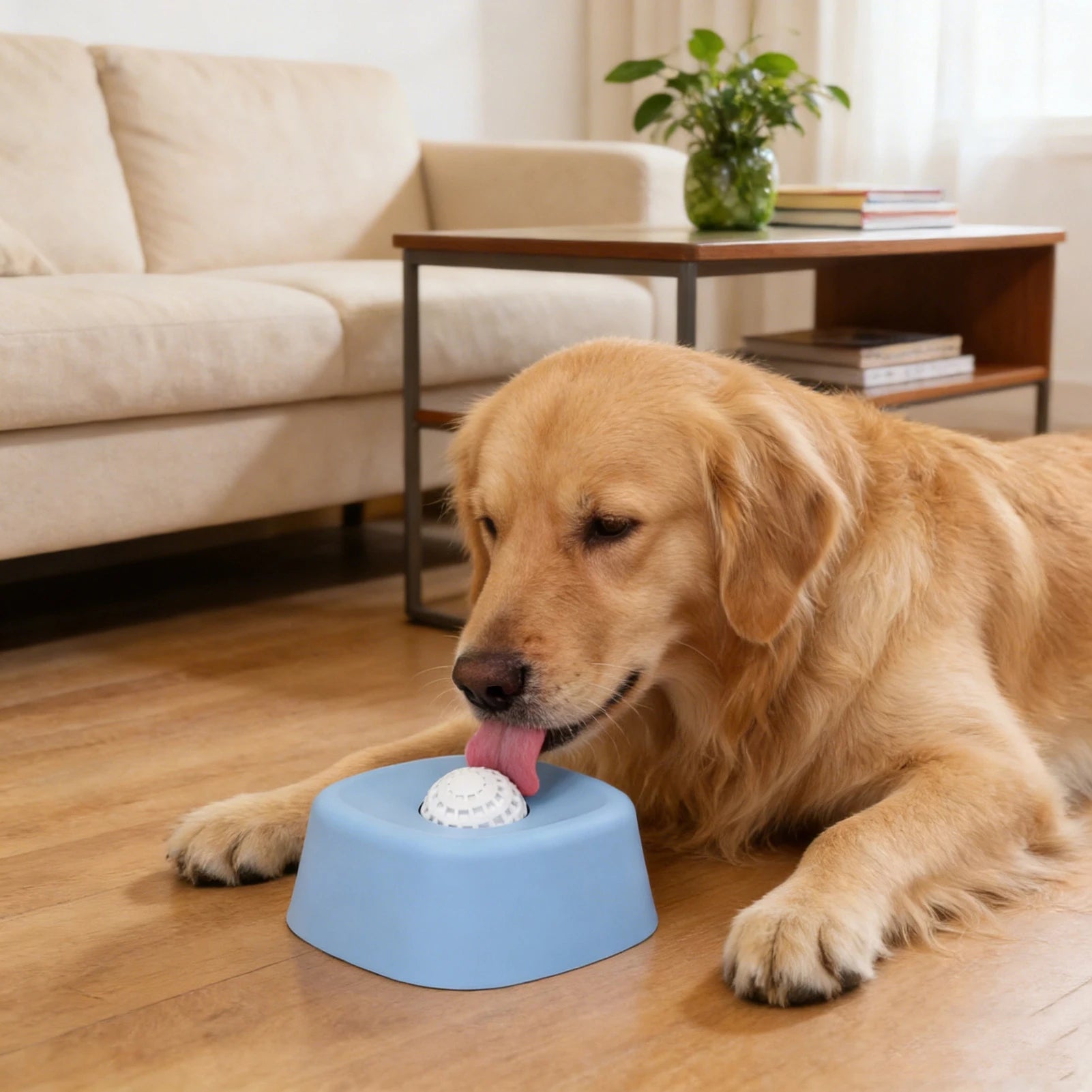 Dog Slow Feeder Lick Bowl Licking Ball Anti Spill No Mess Liquid Treat Dispenser for Yogurt Bone Broth Pet Feeding Toy Dogs Qme