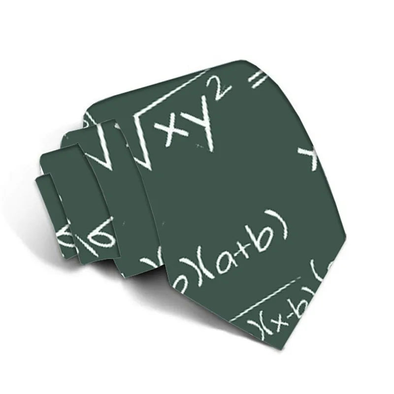 Mathematical Formula Tie Men's Outdoor Travel Ladies Party Qme