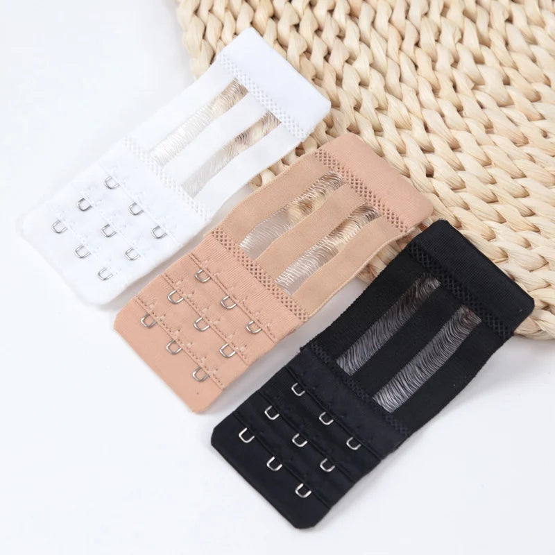3 Hook Bra Women's Sexy Elastic Extension Strap Clip Expander Qme