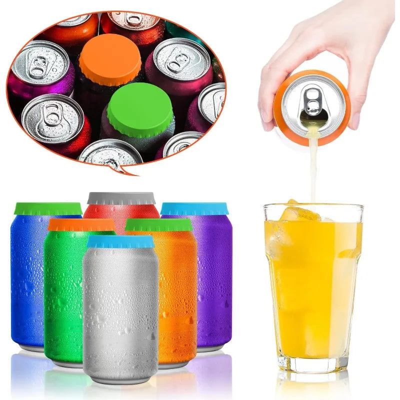 Silicone Cola Lid Leak-proof Sealed Beer Can Juice Beverage Qme