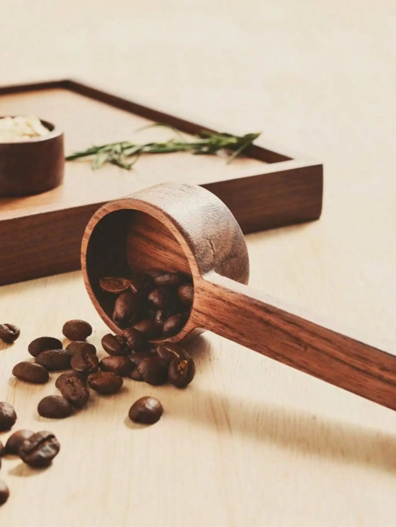 Coffee Spoon Grinding Measuring Ground Beans Tea Soup Cooking Stir Qme long