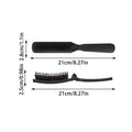 Foldable Hair Comb Boar Bristle Brush Curly Fluffy Head Massager Qme onesize