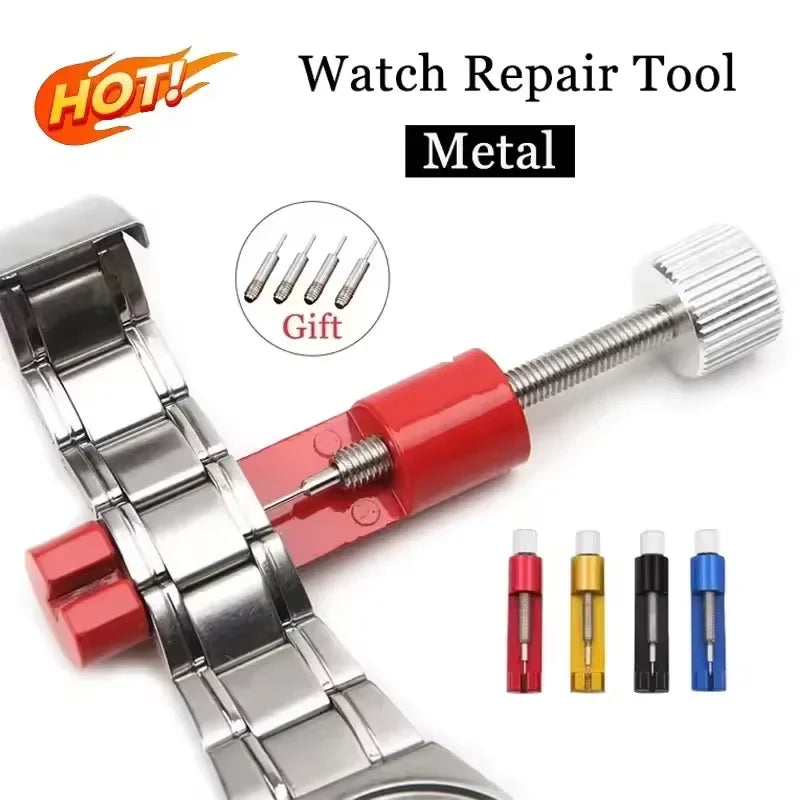 Metal Watch Repair Tool Adjusting Watch Strap Tool Link Pin Tool Remover Easy Bracelet with Watch Pin Band To Remover Adjust Qme