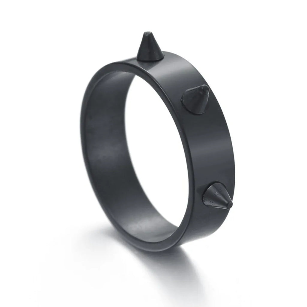 Gothic Stainless Steel Ring Punk Sense of Design Charm Style Men's and Women's Thorn Jewelry Rock Hip Hop Student Rings Jewelry Qme