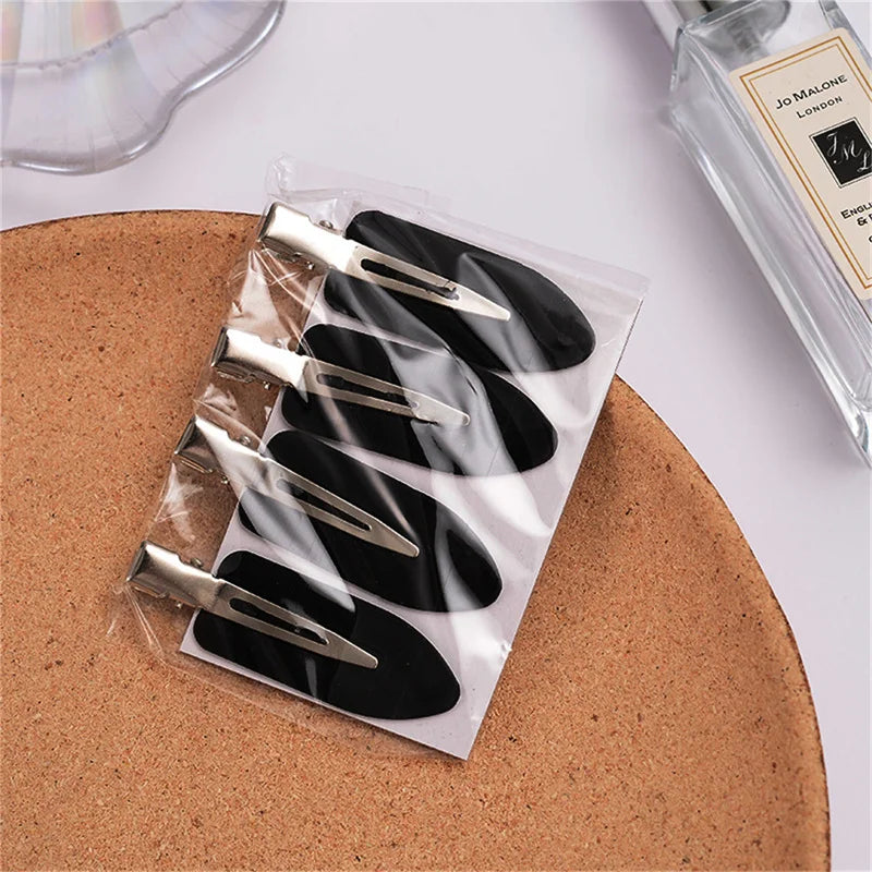 Traceless Hair Clip Cream Glue Side Girl Korean Simple Duckbill Fairy Qme 4pcs A