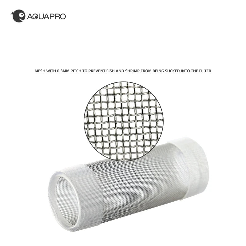 2pcs Aquarium Filter Stainless Steel Inlet Protective Net Cover Small Shrimp Fish Protection Mesh Accessories Water Akvarium Qme