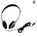 INS Personality Headphones Retro Nostalgic Headset MP3 Black Fashion Style Headset Over Ear CD Photo Props Wired Earphones Qme sliver