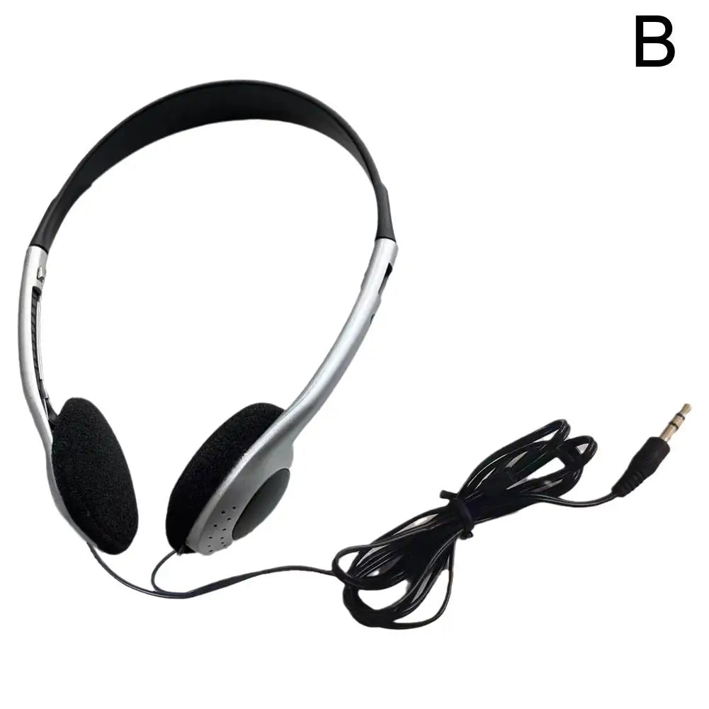INS Personality Headphones Retro Nostalgic Headset MP3 Black Fashion Style Headset Over Ear CD Photo Props Wired Earphones Qme sliver