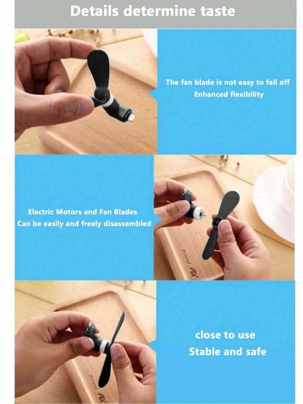 1 Lightning Interface Phone Fan Type-c Portable Mini Ready Use Upon Qme