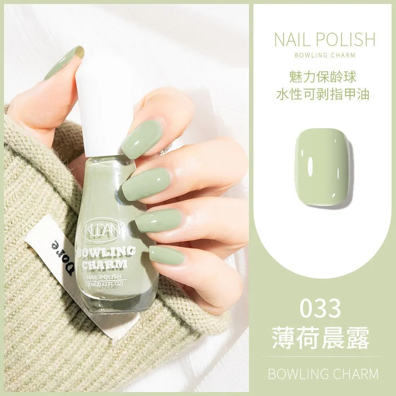 40 Colors Nail Polish Summer Water-based Quick Drying Tearable Art