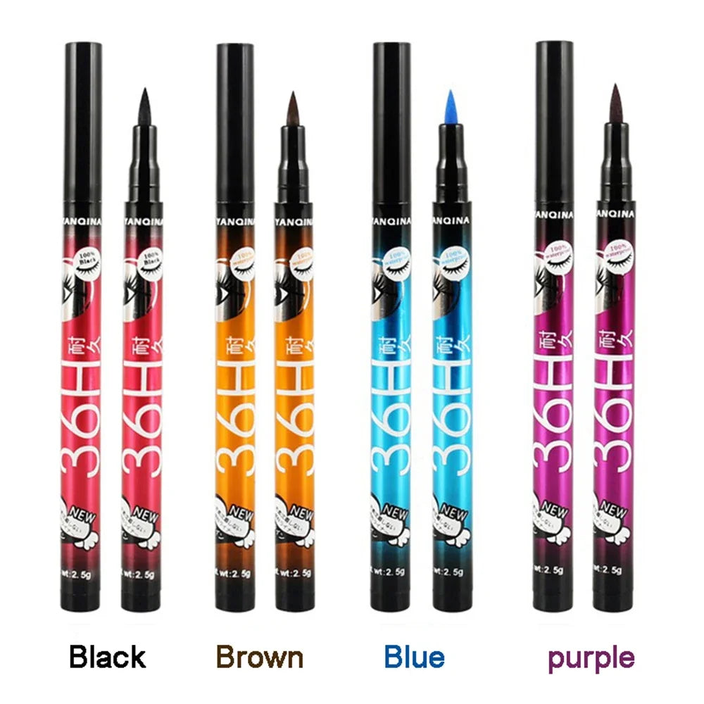5 style of black liquid eyeliner shade brown make up eye liner pencil color eyeliner waterproof eyeliner eyes makeup stencil Qme