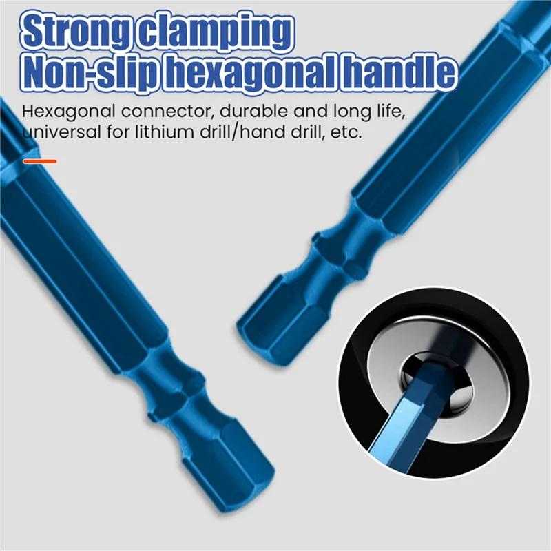 A02F-30Pcs High Hardness Eccentric Drill Precision Drilling 6Mm Glass Tile Punching Rock Slab Triangle Drill Bit Qme