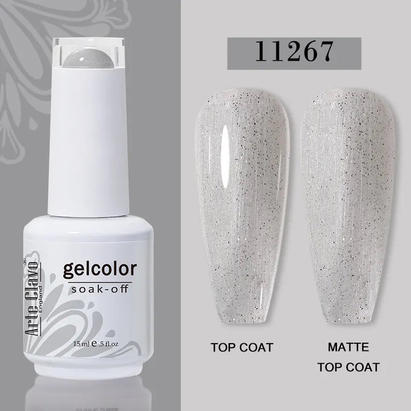 Arte Clavo Jelly Gel Polish Translucent Manicuring UV Nail Semi Qme 11267